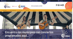 Desktop Screenshot of celebralamusica.mincultura.gov.co